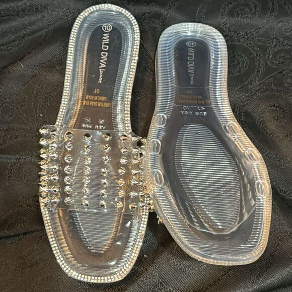 What of Diva clear studded shoes - Picture 4 of 7